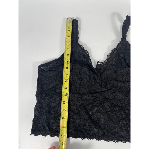 NWT Unlined Sheer Lace Crop Bralette Dark Romantic Whimsigoth Stretch Plus 3X - Picture 11 of 13